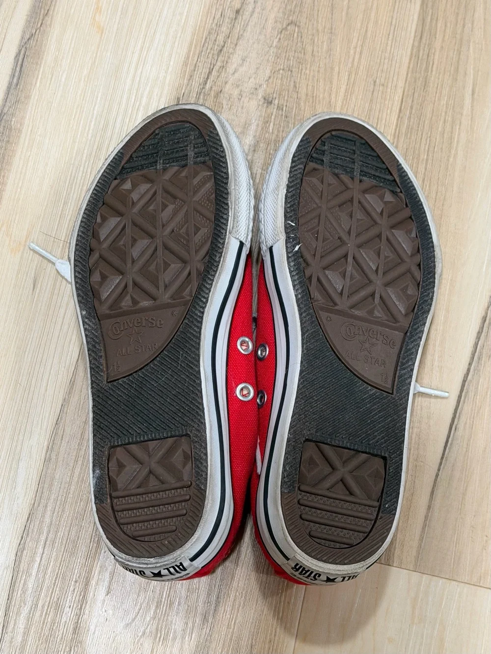 Converse Kids Red Low Top Canvas Sneakers